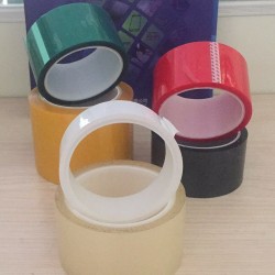 直銷高粘PET耐高溫紅色接駁膠帶